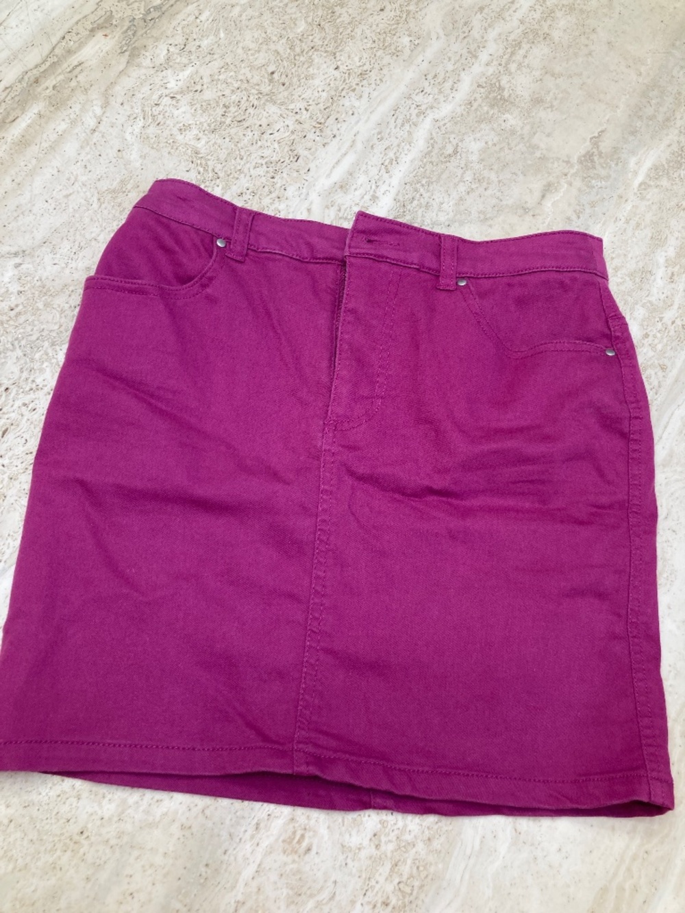 Divided by H&M Magenta Jean Skirt
